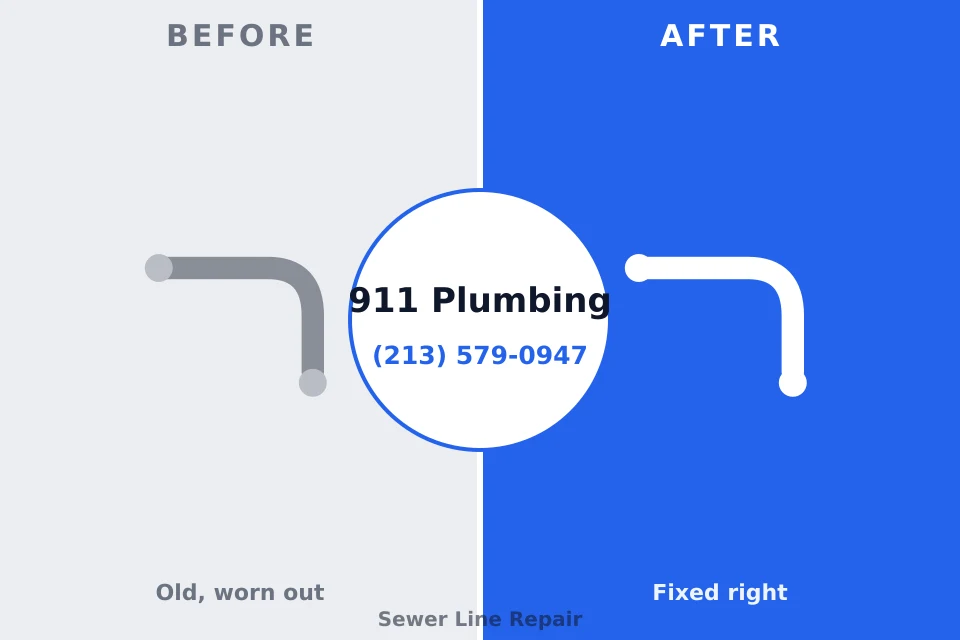 Before and after: plumbing company Oberlin, LA